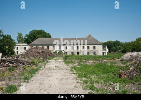 Ebreichsdorf, Reste der historischen Fabrik, inzwischen abgerissen Foto Stock