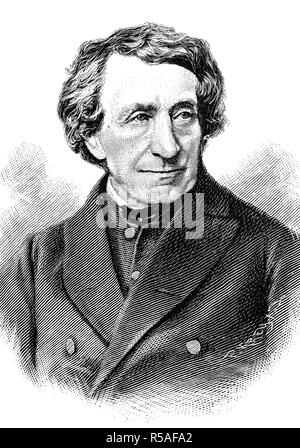 Johann Joseph Ignaz von Doellinger, 28 febbraio 1799, 14 gennaio 1890, xilografia, Germania Foto Stock