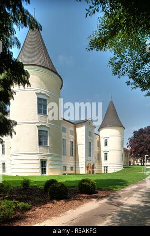 Das Schloss Weinzierl befindet sich in Weinzierl, ein Ortsteil der Gemeinde niederösterreichischen Wieselburg-Land. In ihm ist das Francisco Josephinu Foto Stock