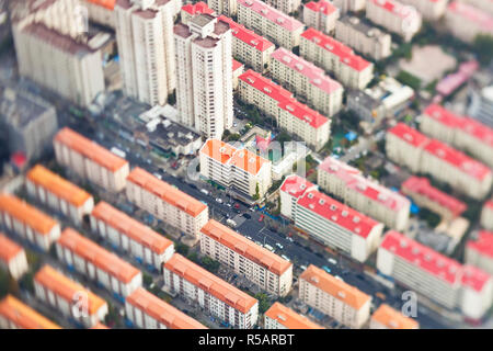 Edifici di appartamenti nel centro di Shanghai, Shanghai, Cina Foto Stock