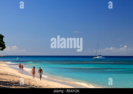 Caraibi, Barbados, Sandy Lane Bay Foto Stock