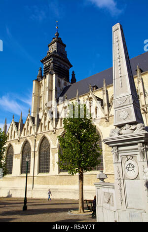Eglise Notre Dame de la Chapelle, Bruxelles, Belgio Foto Stock