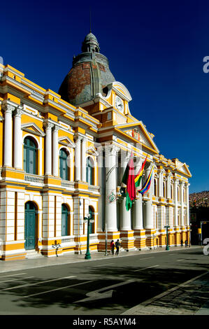 Palazzo Legislativo, Palacio legislativo, la Bolivia il Congresso, Plaza Pedro Murillo, La Paz, Bolivia. Foto Stock