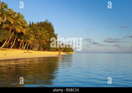 Muri Beach, Rarotonga Isole Cook, Sud Pacifico Foto Stock