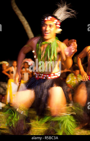 Ballerini polinesiano, Rarotonga Isole Cook, Sud Pacifico Foto Stock