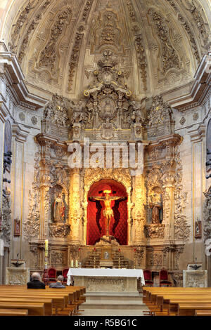 Chiesa barocca interno, Salamanca Castiglia e Leon, Spagna Foto Stock