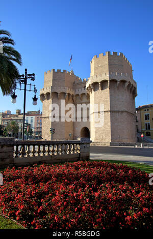 Torres de Serranos, Valencia, Spagna Foto Stock