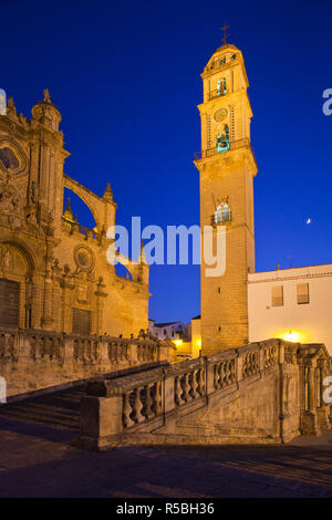 Spagna, Andalusia la regione, la provincia di Cadiz Cadice, Sherry area triangolare, Jerez de la Frontera, Catedral de San Salvador cathedral Foto Stock