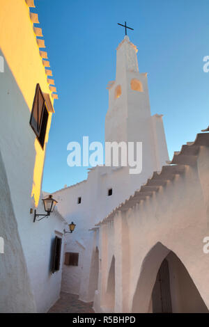 Binibeca Vell, Menorca, isole Baleari, Spagna Foto Stock