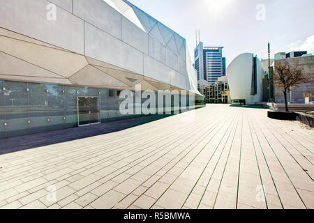 Israele, Tel Aviv, esterno del nuovo Herta e Paolo Amir edificio del Museo d'Arte di Tel Aviv Foto Stock