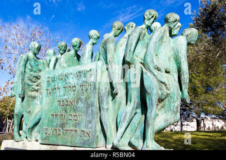 Israele, Gerusalemme, Mt. Herzl, Yad Vashem - il memoriale dell'Olocausto Foto Stock