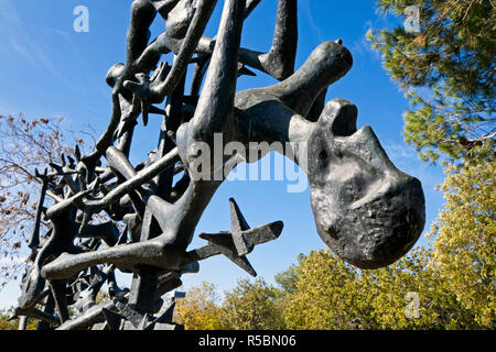 Israele, Gerusalemme, Mt. Herzl, Yad Vashem - il memoriale dell'Olocausto, Memoriale per le vittime nei campi Foto Stock