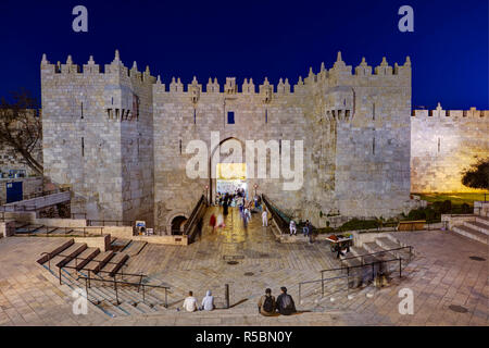 Israele, Gerusalemme, la Città Vecchia, la porta di Damasco Foto Stock