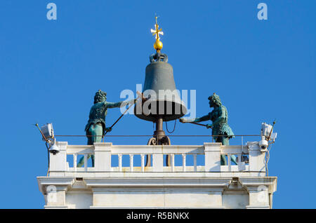 L'Italia, Veneto, Venezia, Orologio Astronomico Torre (Torre dell'Orologio) Foto Stock