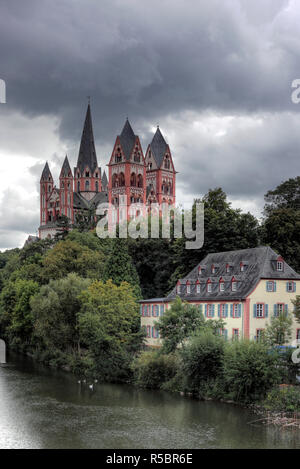 Cattedrale di San Giorgio (XIII secolo), Limburg an der Lahn, Hesse, Germania Foto Stock