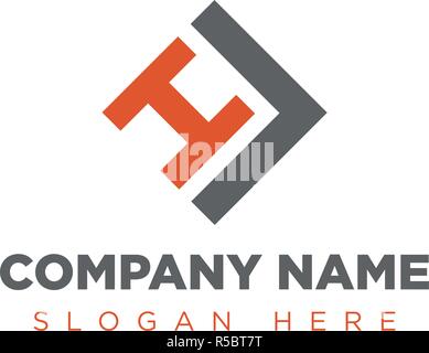 HL, LH, VH, HV Company Group Logo Concept idea; Illustrazione Vettoriale