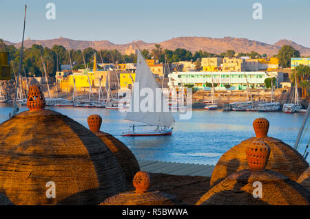 Egitto Alto Egitto, Aswan, Fiume Nilo Foto Stock