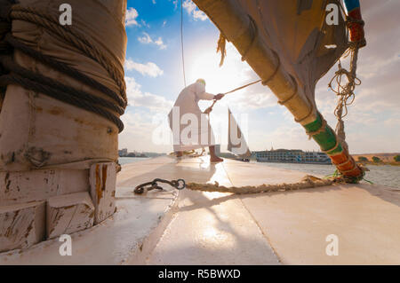 Egitto Alto Egitto, Aswan, Fiume Nilo Foto Stock
