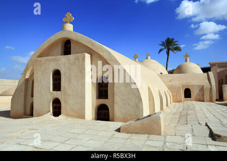 Monastero romano, Scetes, Wadi El Natrun, Egitto Foto Stock