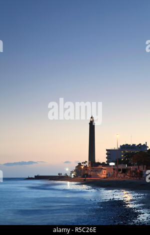 Isole Canarie, Gran Canaria, Maspalomas, Faro de Maspalomas (faro di Maspalomas) Foto Stock