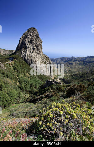 Isole Canarie La Gomera, Parco Nazionale di Garajonay (Sito UNESCO), Los Roques Foto Stock