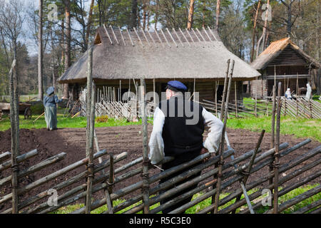 Estonia, Tallinn, Rocca Al Mare Village, Estone museo all'aria aperta, gli agricoltori Foto Stock