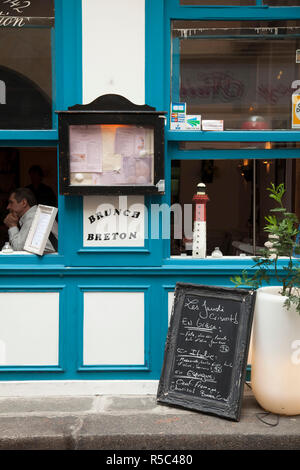 Ristorante nel quartiere Saint Germain des Pres, quartiere Rive Gauche, Paris, Francia Foto Stock