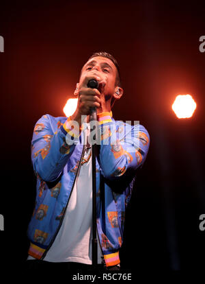 Vicenza, VI, Italia - 5 Settembre 2017: concerto dal vivo di GABBANI FRANCESCO un italiano famoso cantautore e musicista Foto Stock