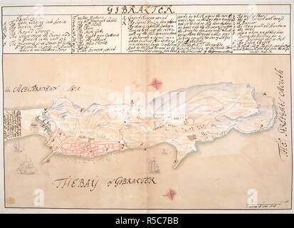 Inglese Un Piano Della Città E Le Fortificazioni Di