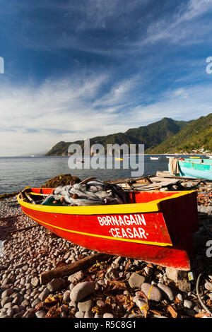 Dominica, Scotts Testa, porto cittadino Foto Stock