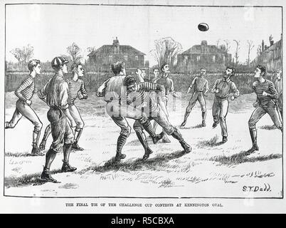 Una partita di calcio. Illustrato Sporting News. Londra, 1 aprile 1882. Fonte: Colindale, 65. Lingua: Inglese. Autore: Dadd, S. T. Foto Stock