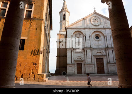 Cattedrale, Pienza, Toscana, Italia Foto Stock