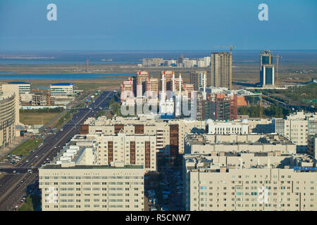 Il Kazakistan, Astana, vista del centro città Foto Stock