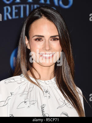 JORDANNA BREWSTER US attrice cinematografica alla premiere di Disney's 'Mary Poppins restituisce' a El Capitan theater su Novembre 29, 2018 a Los Angeles, California. Photo: Jeffrey Mayer Foto Stock