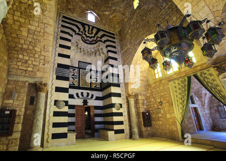 Il Libano, Tripoli, Taynal moschea, una ex chiesa cristiana Foto Stock