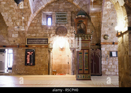 Il Libano, Tripoli, Taynal moschea, una ex chiesa cristiana Foto Stock