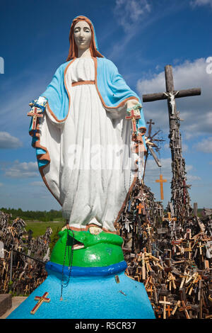 La lituania, Centrale della Lituania, Siauliai, la Collina delle Croci, religioso pellegrinaggio Foto Stock