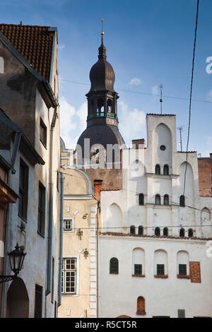 La Lettonia, Riga, Old Riga, tre fratelli case, più antico in città Foto Stock