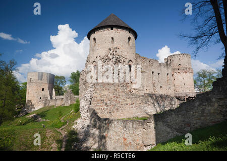 La lettonia, al nord-est della Lettonia, Regione di Vidzeme, Gauja National Park, Cesis, Cesis Castle Foto Stock