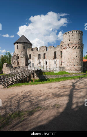 La lettonia, al nord-est della Lettonia, Regione di Vidzeme, Gauja National Park, Cesis, Cesis Castle Foto Stock