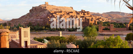 Il Marocco, Alto Atlante, Ait Ben Haddou Ksar - Patrimonio mondiale dell UNESCO Foto Stock