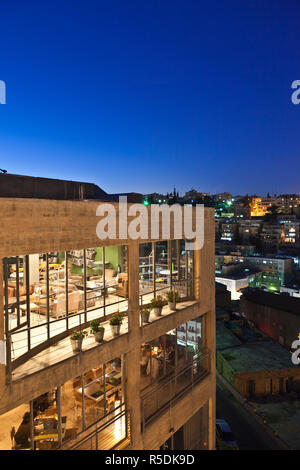 Giordania, Amman, vista in elevazione del centro di Amman e selvaggio centro di Giordania Foto Stock