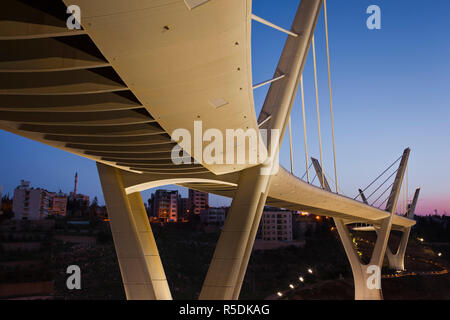 Giordania, ad Amman Amman ponte di sospensione Foto Stock