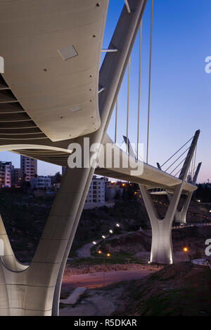 Giordania, ad Amman Amman ponte di sospensione Foto Stock