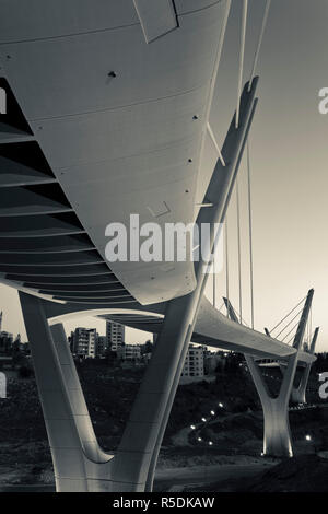 Giordania, ad Amman Amman ponte di sospensione Foto Stock