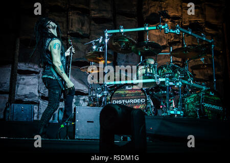 Disturbato dal vivo presso Manchester Arena Foto Stock