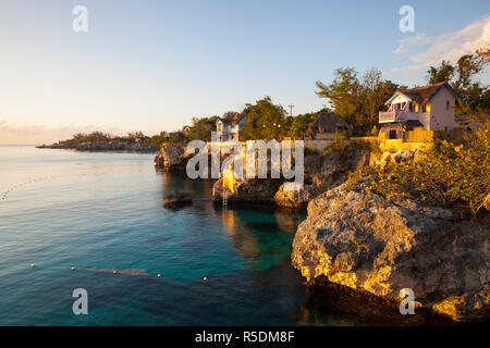 L idillico West End Negril, Westmoreland, Giamaica Foto Stock