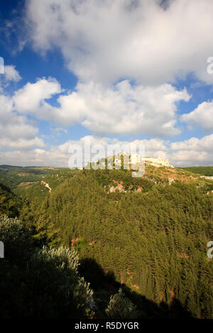Siria, costa Nord, Qalaat Salah ad Din (Saladino Castello dei Crociati) Foto Stock