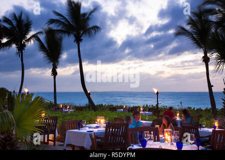 Anacanoa, ristorante, Grace Bay Club Providenciales, Turks e Caicos Foto Stock