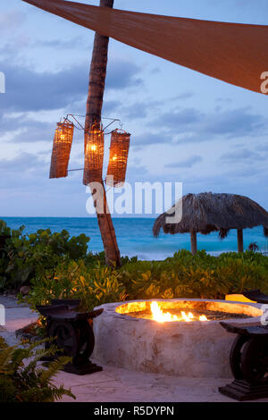 Anacanoa, ristorante, Grace Bay Club Providenciales, Turks e Caicos Foto Stock